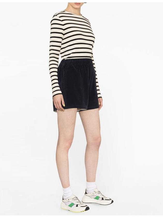 Women's Terrycloth Shorts Navy - MONCLER - BALAAN 3