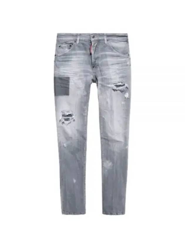 Detail Patchwork Cool Guy Jeans Grey - DSQUARED2 - BALAAN 2