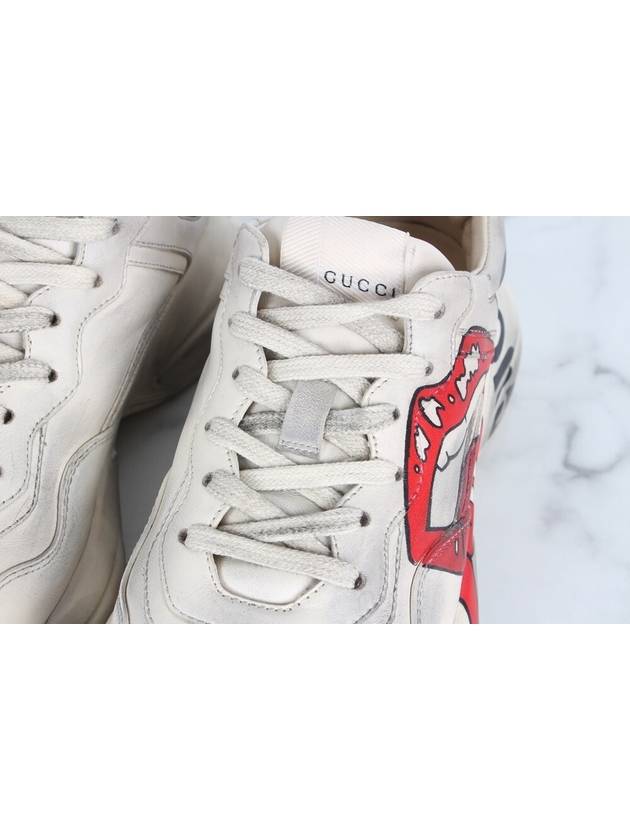 Lips Logo Rhyton Sneakers 37 240 - GUCCI - BALAAN 8