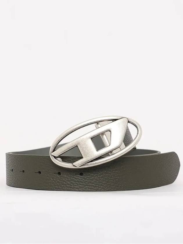 1DR Reversible Logo Leather Belt Black - DIESEL - BALAAN 4