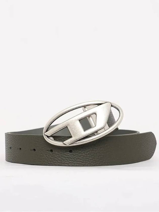 1DR Reversible Logo Leather Belt Black - DIESEL - BALAAN 2