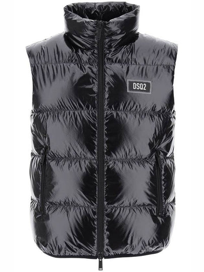 Logo Down Vest Black - DSQUARED2 - BALAAN 2