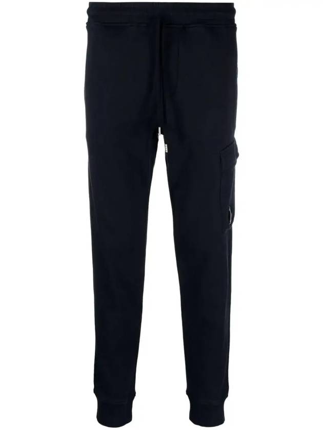 Diagonal Fleece Cargo Track Pants Navy - CP COMPANY - BALAAN 3