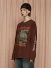 Band Long Sleeve T-Shirt Brown - UNALLOYED - BALAAN 3