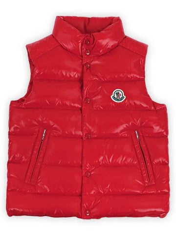 Kids TIB Logo Patch Padded Vest Red 1A12620 68950 455 - MONCLER - BALAAN 1