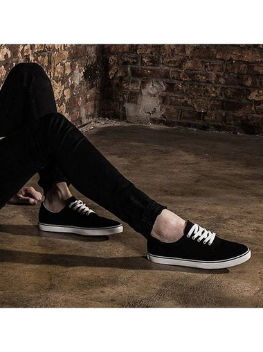 286 Grenoble Canvas Low Top Sneakers Black - BSQT - BALAAN 1