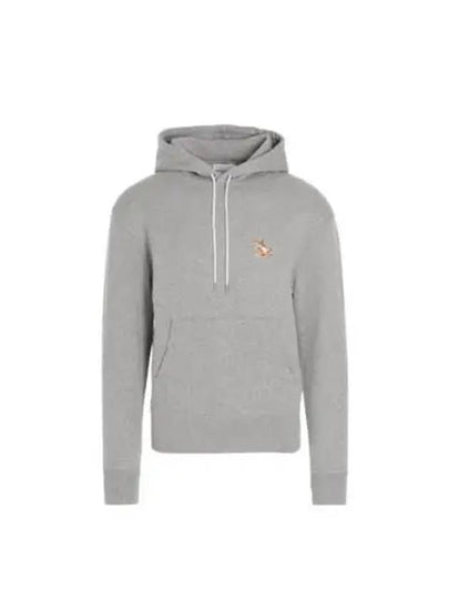 Chillax Fox Patch Classic Hoodie Grey Melange - MAISON KITSUNE - BALAAN 2