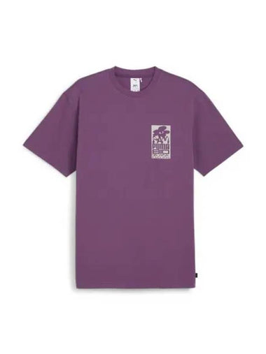 Perks And Mini Graphic Short Sleeve T-Shirt Purple - PUMA - BALAAN 1