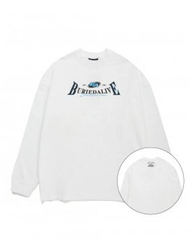 Capsule Logo Long Sleeve T-Shirt White - BURIED ALIVE - BALAAN 1