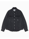 Jeans Relaxed Fit Denim Long Sleeve Shirt Black - CALVIN KLEIN - BALAAN 1