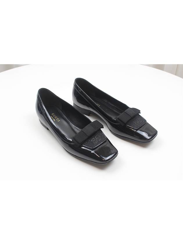 Square GG patent flat shoes size 34 5 750541 - GUCCI - BALAAN 3