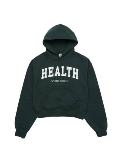 Health Ivy Crop Hoodie Top Forest Green - SPORTY & RICH - BALAAN 2