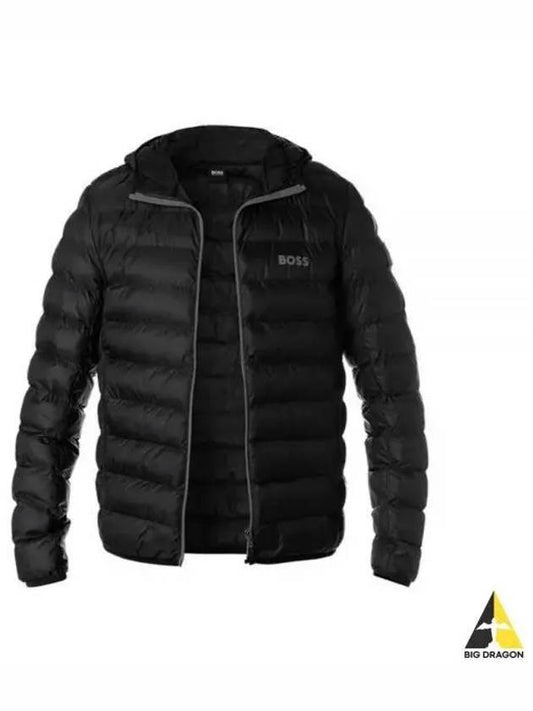 Logo Down Puffer Padding Jacket Black - HUGO BOSS - BALAAN 2