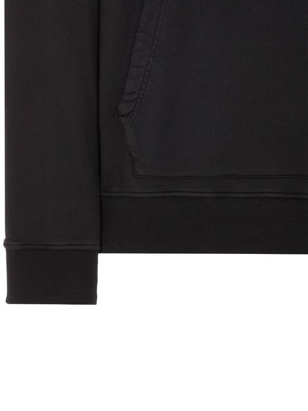 Wappen Patch Classic Fleece Hoodie Black - STONE ISLAND - BALAAN 5