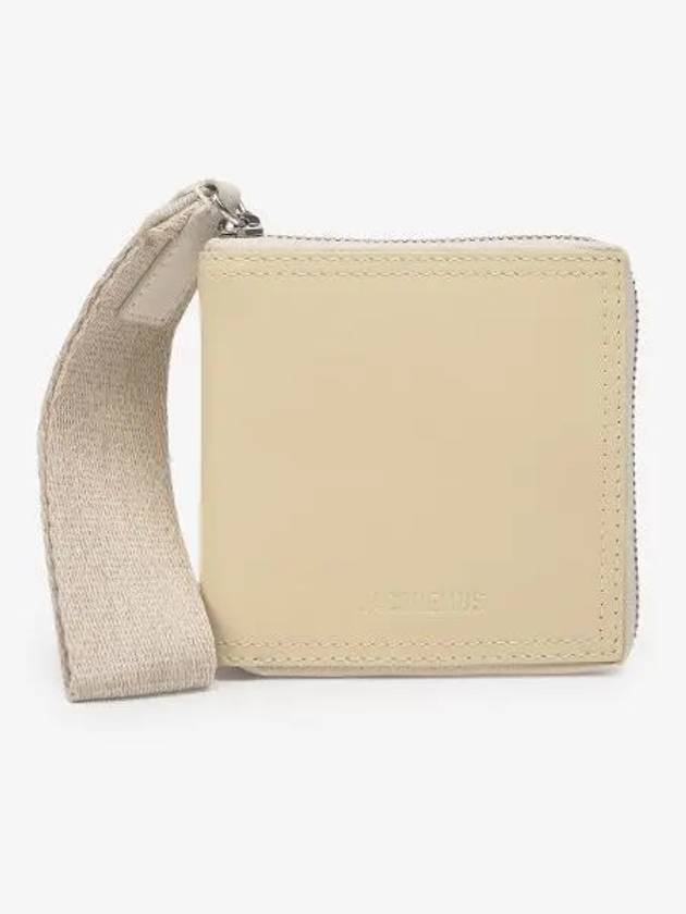 Le Carre Rond Lanyard Square Half Wallet Ivory - JACQUEMUS - BALAAN 2