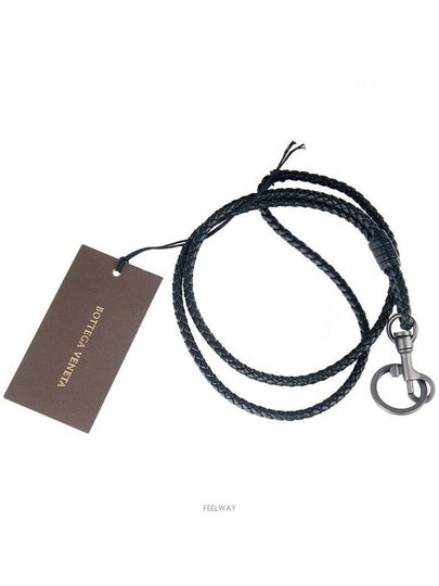 Woven Long Keyring Black - BOTTEGA VENETA - BALAAN 2