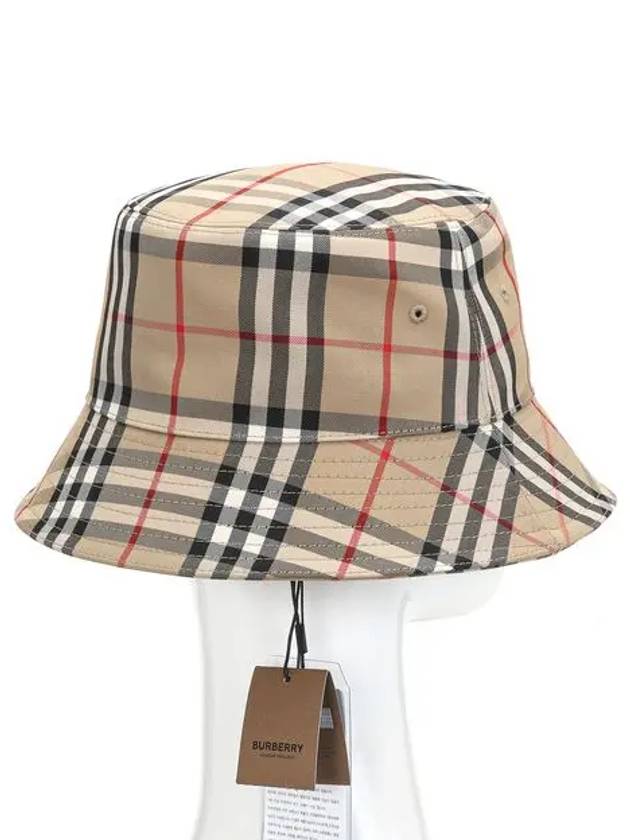 Vintage Check Technical Bucket Hat Beige - BURBERRY - BALAAN 4