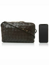 Intrecciato Leather Mini Cross Bag Brown - BOTTEGA VENETA - BALAAN 7