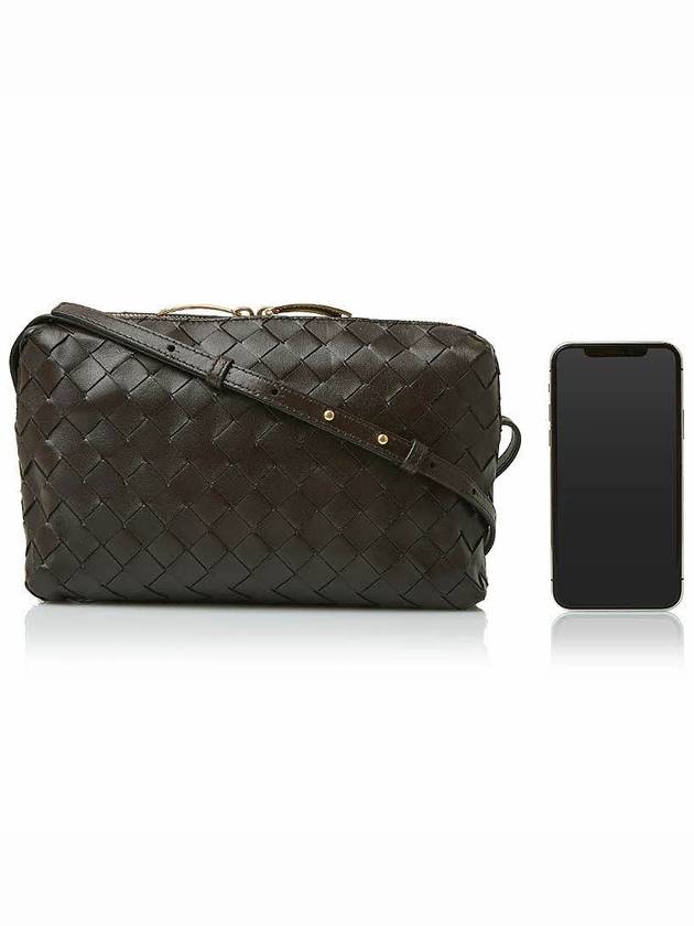 Intrecciato Leather Mini Cross Bag Brown - BOTTEGA VENETA - BALAAN 7