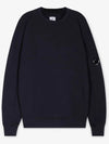 Diagonal Raised Fleece Sweatshirt Navy - CP COMPANY - BALAAN 3