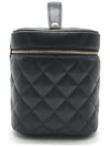 Classic gold CC logo caviar pouch bag black - CHANEL - BALAAN 5