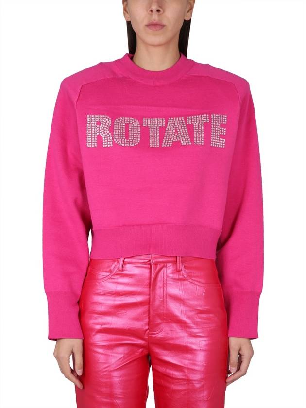 SWEATSHIRT WITH LOGO - ROTATE - BALAAN 1