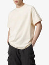 Le Typo Cotton Short Sleeve T-shirt Light Beige - JACQUEMUS - BALAAN 2