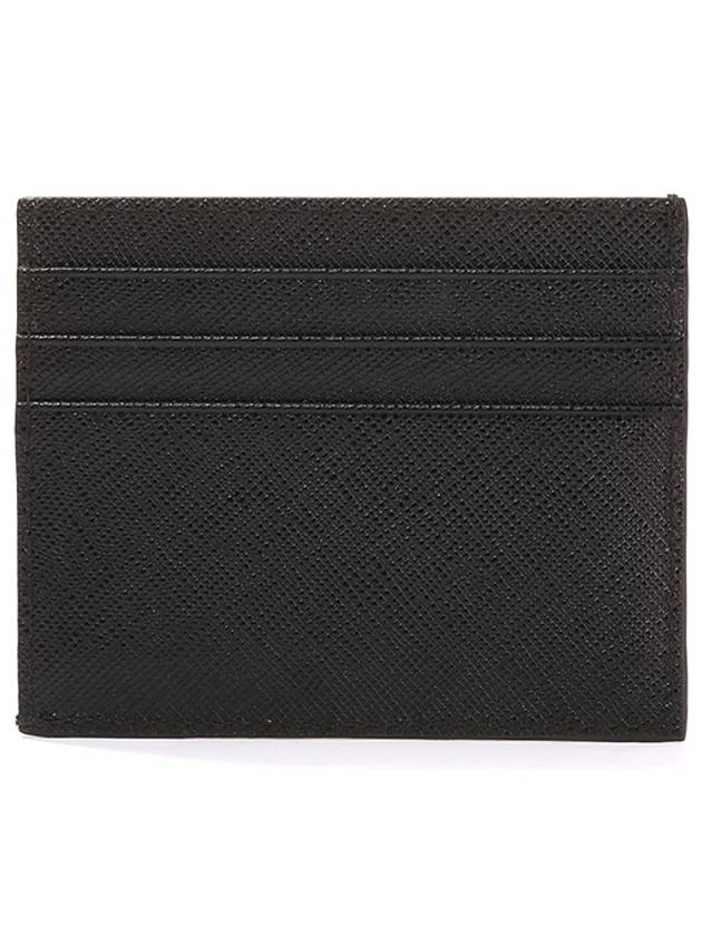 Saffiano Leather Card Wallet Black - PRADA - BALAAN 4