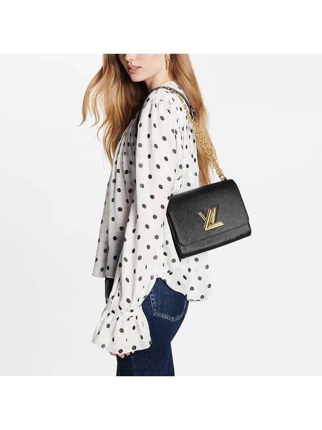 Women's Twist MM Shoulder Bag Black - LOUIS VUITTON - BALAAN 10