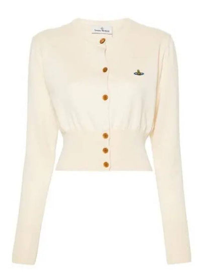 Bea Crop Cardigan Off White - VIVIENNE WESTWOOD - BALAAN 2