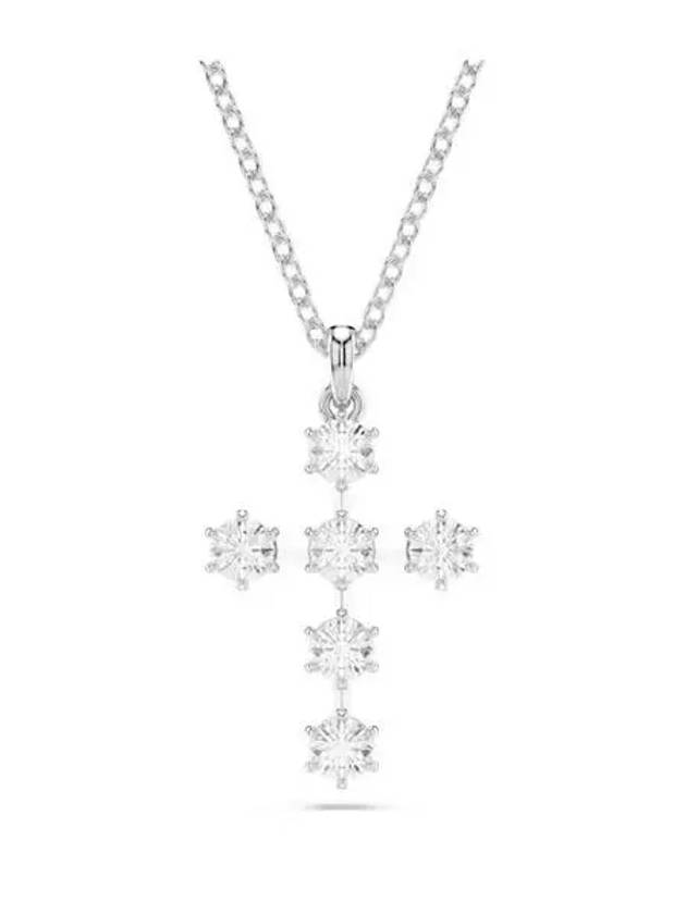 Insigne Constella Cross Rhodium Necklace Silver - SWAROVSKI - BALAAN 3