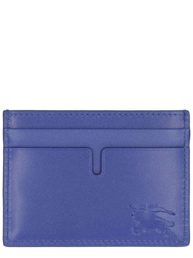 EKD Leather Card Wallet Blue - BURBERRY - BALAAN 2