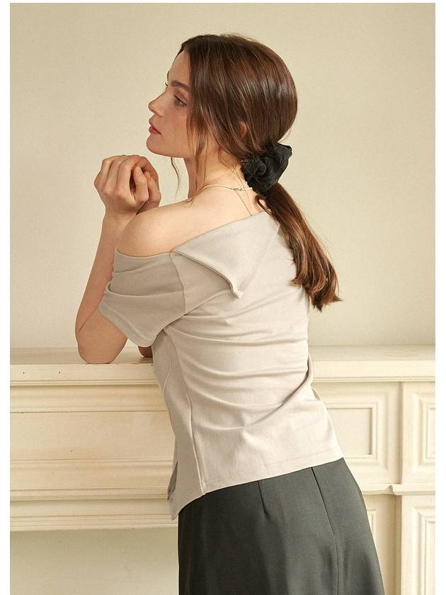 Objet one shoulder short sleeve t-shirt - MICANE - BALAAN 3
