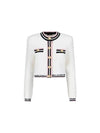 Women s Jacket Blazer Stripe Trimming Boucle CF0SK248KG15 GQW - BALMAIN - BALAAN 1