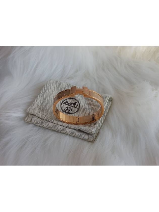 Clic H Bracelet Rose Gold - HERMES - BALAAN 8