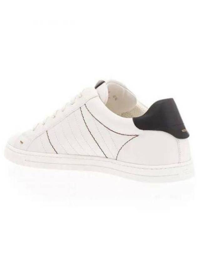 FF Logo Leather Low Top Sneakers White - FENDI - BALAAN 5