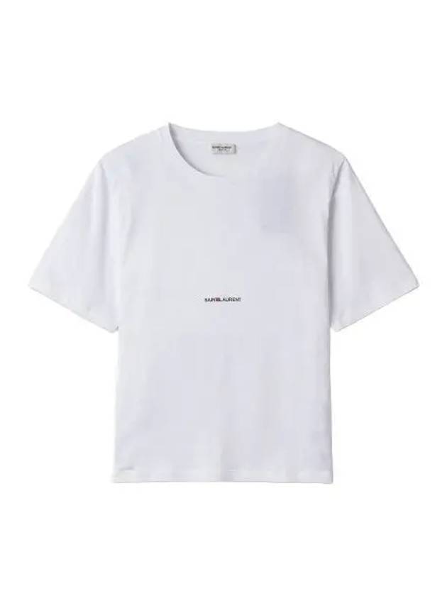 Rive Gauche short sleeve t shirt white - SAINT LAURENT - BALAAN 1