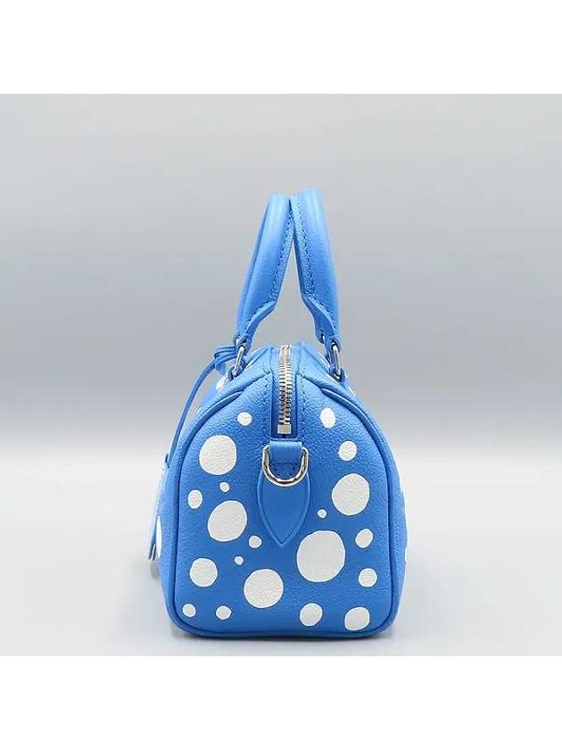 M46425 Blue White x Yayoi Kusama Bandouli re Speedy 20 Tote Bag Shoulder Strap 2WAY - LOUIS VUITTON - BALAAN 3