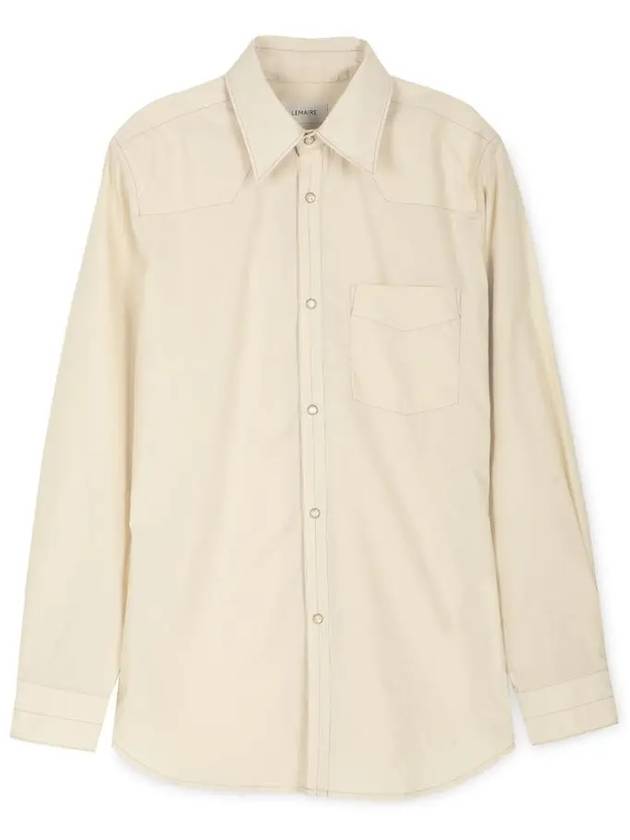 Western Fitted Shirt Ivory - LEMAIRE - BALAAN 4