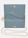 Lady Cannage Lambskin Chain Pouch Bag Cloud Blue - DIOR - BALAAN 5