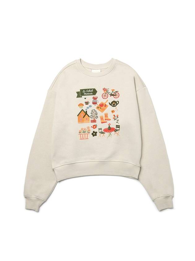 Soleil Garden Sweatshirt Greige - LE SOLEIL MATINEE - BALAAN 2