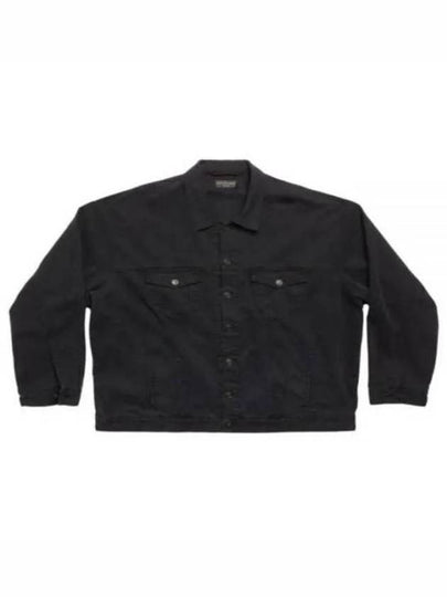 Back Taped Denim Jacket Black - BALENCIAGA - BALAAN 2