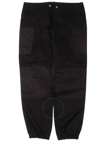 Burberry Men's Black Logo Print Cotton Jogger Pants Brand Size 54 Waist Size 37.4 - BURBERRY - BALAAN 1