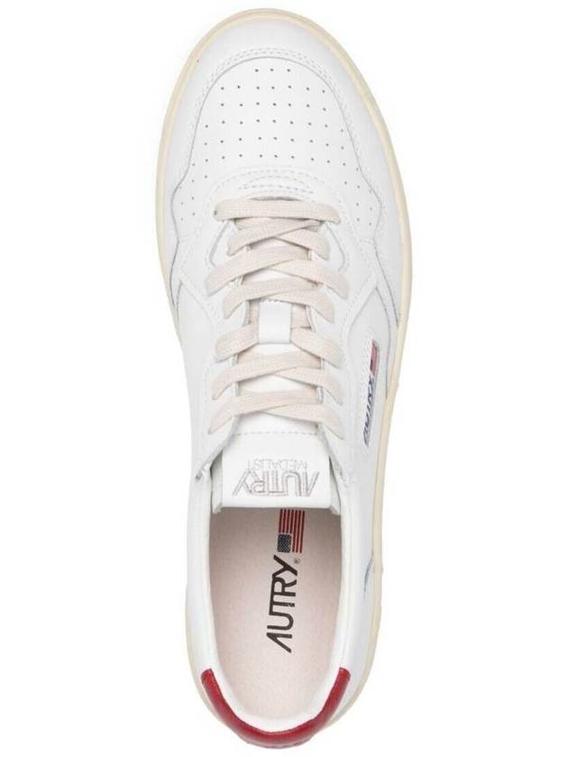 Low White And Red Leather  Sneakers Autry Man - AUTRY - BALAAN 3