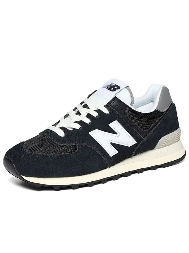 574 Low Top Sneakers Heritage Deep Black - NEW BALANCE - BALAAN 6