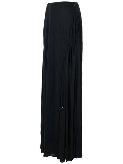 Lanvin 'Flared' Black Viscose Blend Skirt - LANVIN - BALAAN 2