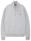 Men s Fox Headlight Gray Melange Half Zip Up Sweatshirt MM00314KM0001 LGM - MAISON KITSUNE - BALAAN 3