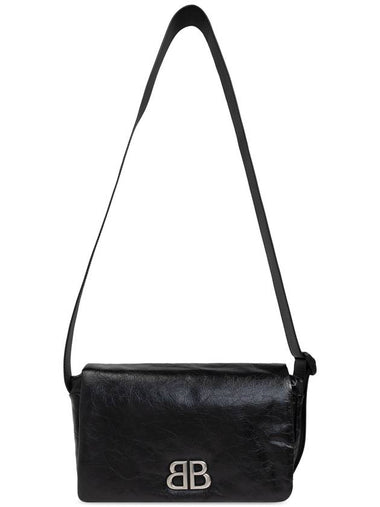 Balenciaga Shoulder Bag Monaco Small, Men's, Black - BALENCIAGA - BALAAN 1