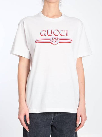 Logo Printed T-Shirt - GUCCI - BALAAN 1