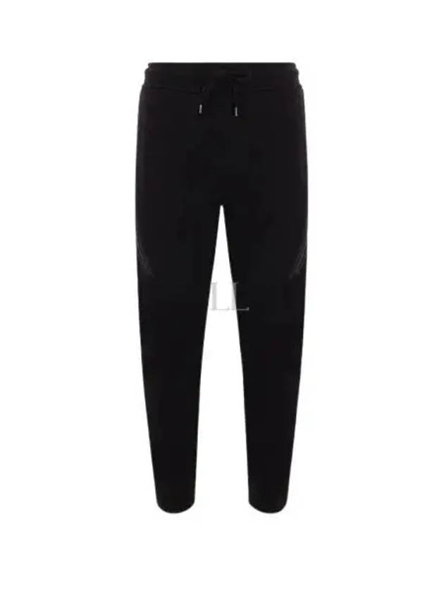 Diagonal Raised Fleece Cargo Track Pants Black - CP COMPANY - BALAAN 2